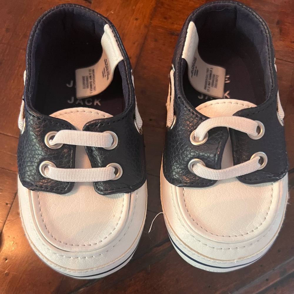 Janie and Jack Baby Boy Boat Shoes size 6-12 months